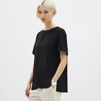 GU by Uniqlo Блузка с молнией сзади T с коротким рукавом Z можно настроить