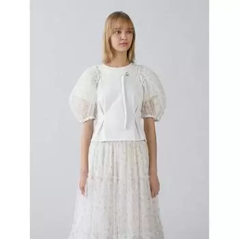 Gu By Uniqlo Болеро SeT T By Rokh 01 OFF WHITE/S