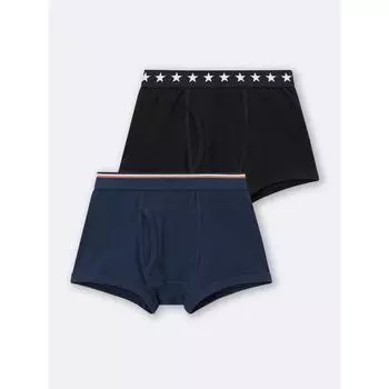 Gu By Uniqlo Boys Boxer Shorts 2p Star Line 80 MULTI(PATTERN)1/100cm