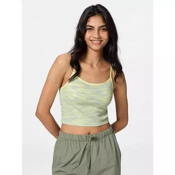 GU by Uniqlo Bra Feel 2 Way укороченный топ мраморный 41 YELLOW/XS