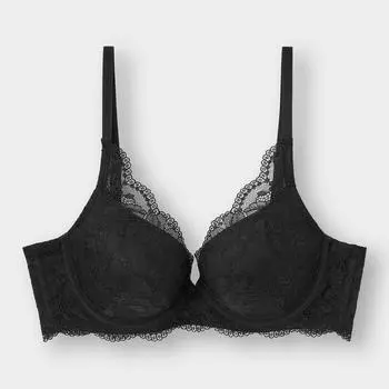 GU by Uniqlo Бюстгальтер push up кружевной, можно установить
