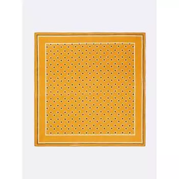 Gu By Uniqlo Common Pattern Scarf 28 DARK ORANGE/ONE SIZE