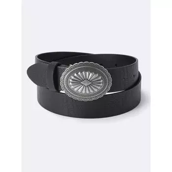 Gu By Uniqlo Concho Buckle Belt 09 BLACK/ONE SIZE