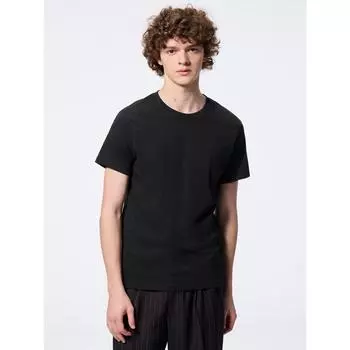 Футболка Gu By Uniqlo из хлопка с круглым вырезом и воротником 00 WHITE/XS