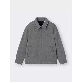 Gu By Uniqlo Cozy Melton Zip Up BloUson Sw+os US Характеристики 05 GRAY/XS