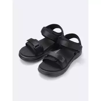 GU by Uniqlo Детские сандалии унисекс с объемной подошвой 09 BLACK/19.0cm