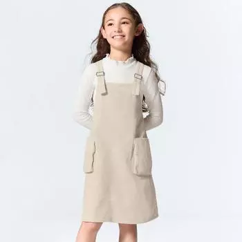 GU by Uniqlo ДЕВОЧКИ вельветовое платье-джемпер