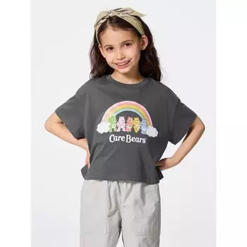 GU by Uniqlo Девочки Графика T Care Bears 08 DARK GRAY/120cm
