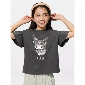 GU by Uniqlo Девушки Графические персонажи Sanrio 08 DARK GRAY/140cm