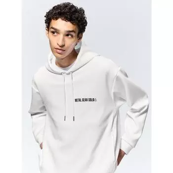 Gu By Uniqlo Двусторонняя толстовка с капюшоном Metal Gear Solid Detar 00 WHITE/XS