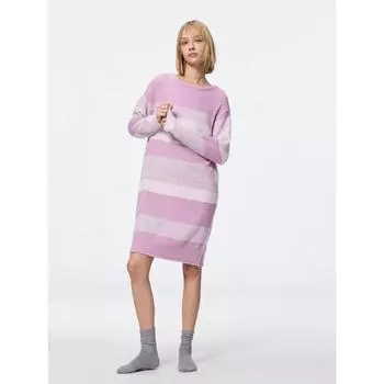 Gu By Uniqlo Fluffy Feel Lounge Dress Long Sleeve 11 PINK/S