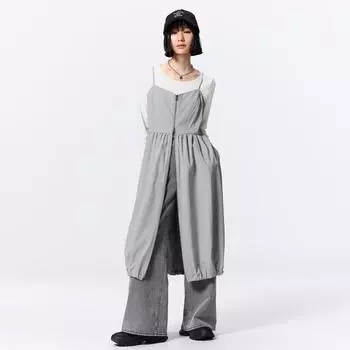 GU by Uniqlo Front Zip Bubble Hem Dress NTQ+E