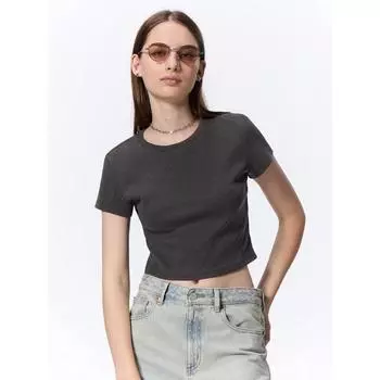 GU by Uniqlo Футболка Mini Washed Ribbed