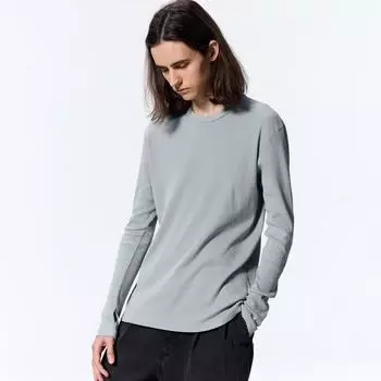 GU by Uniqlo Футболка облегающего кроя с длинным рукавом, стираная, NT+E