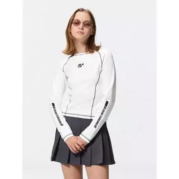 GU by Uniqlo Футболка с длинным рукавом с рисунком Gran Turismo 01 OFF WHITE/XS