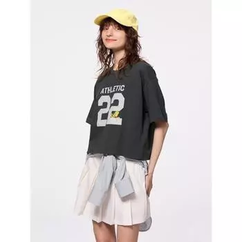 GU by Uniqlo Графический Т Харибо 08 DARK GRAY/XS
