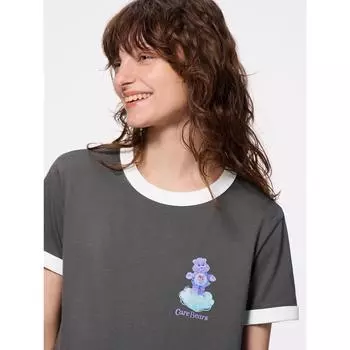 GU by Uniqlo Графический звонок T Care Bears 08 DARK GRAY/XS