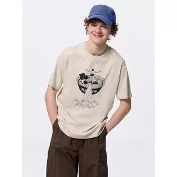 Gu By Uniqlo Graphic T Омиягэ Юносукэ +x 30 NATURAL/XS