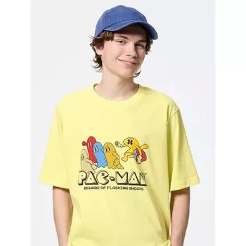 Gu By Uniqlo Graphic T Omiyage Pac Man +x 41 YELLOW/XS