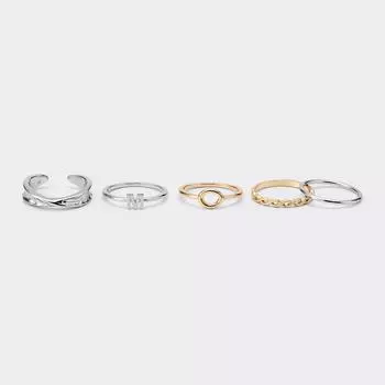 GU by Uniqlo initial motif ring 5P