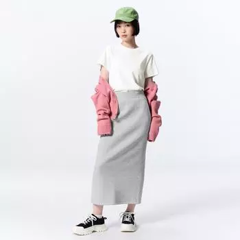GU by Uniqlo Юбка узкая толстовка, стандартная длина 82,5 89,5 см