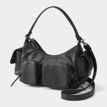 GU by Uniqlo Кожаная сумка с карманом Touchout