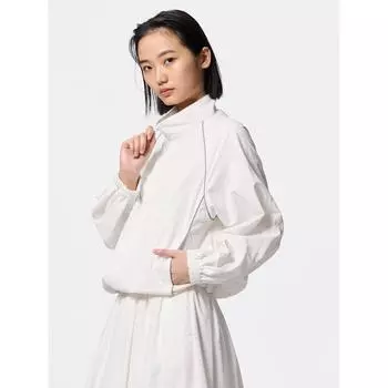 GU by Uniqlo Куртка нейлоновая спортивная 01 OFF WHITE/XS