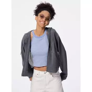 Gu By Uniqlo Loop Yarn Full Zip Hoodie 01 OFF WHITE/XS