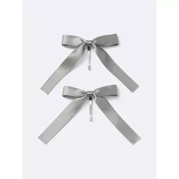 GU by Uniqlo Манжета для волос из атласной ленты 03 GRAY/ONE SIZE