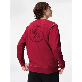 Gu By Uniqlo Мягкий эластичный комплект для дома с длинным рукавом Evangelion 15 RED/XS