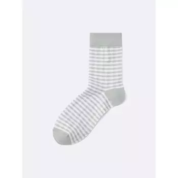 GU by Uniqlo Носки для экипажа +e 02 LIGHT GRAY/ONE SIZE