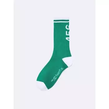 GU by Uniqlo Носки Netflix Сериал Игра Кальмар 55 GREEN/2527cm