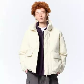 Gu By Uniqlo Подогреваемый мягкий блузон-стойка 01 OFF WHITE/XXL