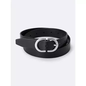 GU by Uniqlo Ремень с дизайнерской пряжкой 09 BLACK/ONE SIZE