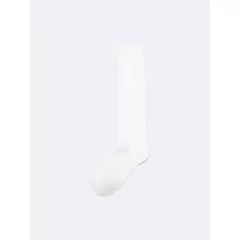 Gu By Uniqlo Ribbed High Socks 01 OFF WHITE/ONE SIZE