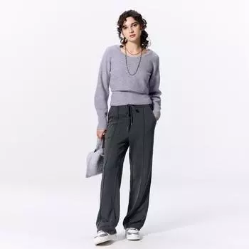 GU by Uniqlo стираные брюки без застежек