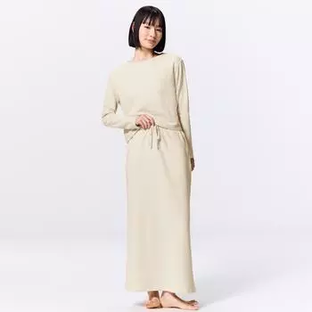 GU by Uniqlo Stretch Soft Lounge Skirt Set Long Sleeve
