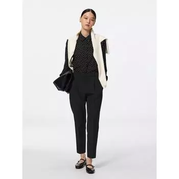 Gu By Uniqlo Stretch Tapered Pants 09 BLACK/S