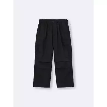 GU by Uniqlo Супер широкие брюки-карго+спецификация OS US 09 BLACK/XS