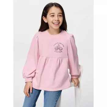 GU by Uniqlo Свитшот для девочек с рисунком 2 персонажей Sanrio 12 PINK/150cm