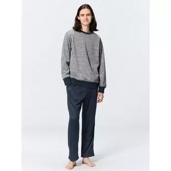 GU by Uniqlo Теплый комплект для отдыха с длинными рукавами и длинными брюками 03 GRAY/XS