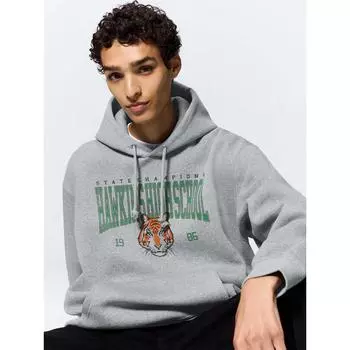 GU by Uniqlo Толстовка с капюшоном Heavyweight Stranger Things 03 GRAY/S