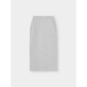 GU by Uniqlo Тяжелая узкая юбка-свитер+спецификация США 03 GRAY/XS