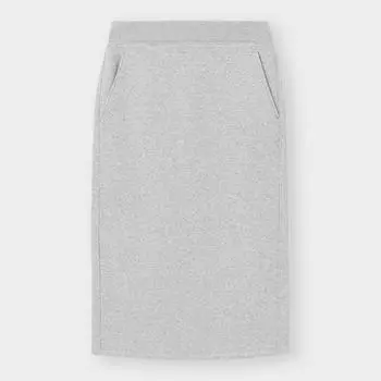 Gu By Uniqlo Тяжелая узкая юбка-свитер+ec короткая длина 75,5 до 79,5 см