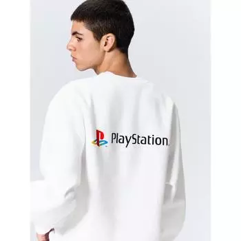 Gu By Uniqlo Тяжелый свитер-пуловер Playstation 00 WHITE/XS