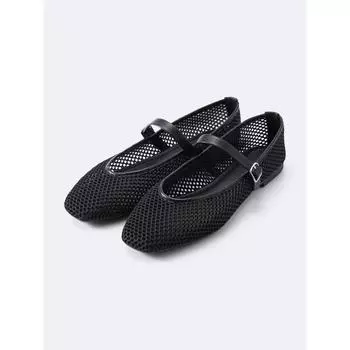 GU by Uniqlo Туфли Мэри Джейн в сетку 09 BLACK/XS