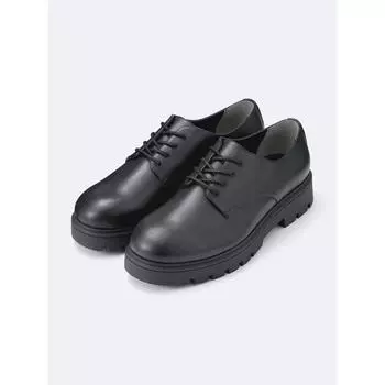 GU by Uniqlo Туфли на толстой подошве с простым носком 09 BLACK/25.0cm
