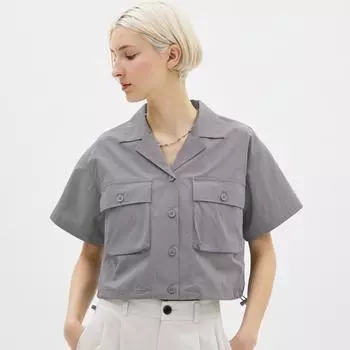 GU by Uniqlo Utility Short Shirt с коротким рукавом