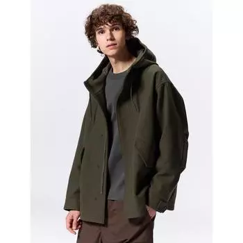 Gu By Uniqlo Уютная парка Melton 07 GRAY/XS