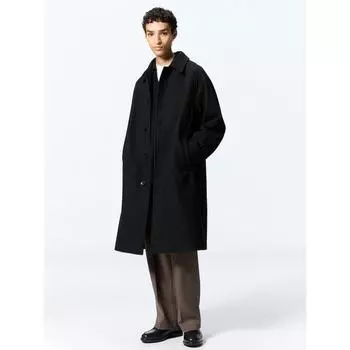 Gu By Uniqlo Уютное пальто Melton Balmacarn 33 KHAKI/XS